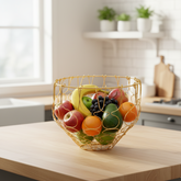 Multi-Shape Gold Wire Basket