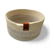 Handmade Woven Cotton round basket
