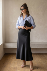 Fluid Satin Skirt