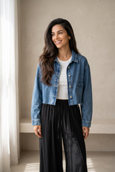 Crop Denim Shirt / Jacket
