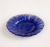 Handcrafted Glass Ripple Serving Dish