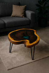 Live Edge Epoxy Coffee Table – A Fusion of Nature and Artistry