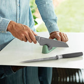 Knife Sharpener With Two Stages Green