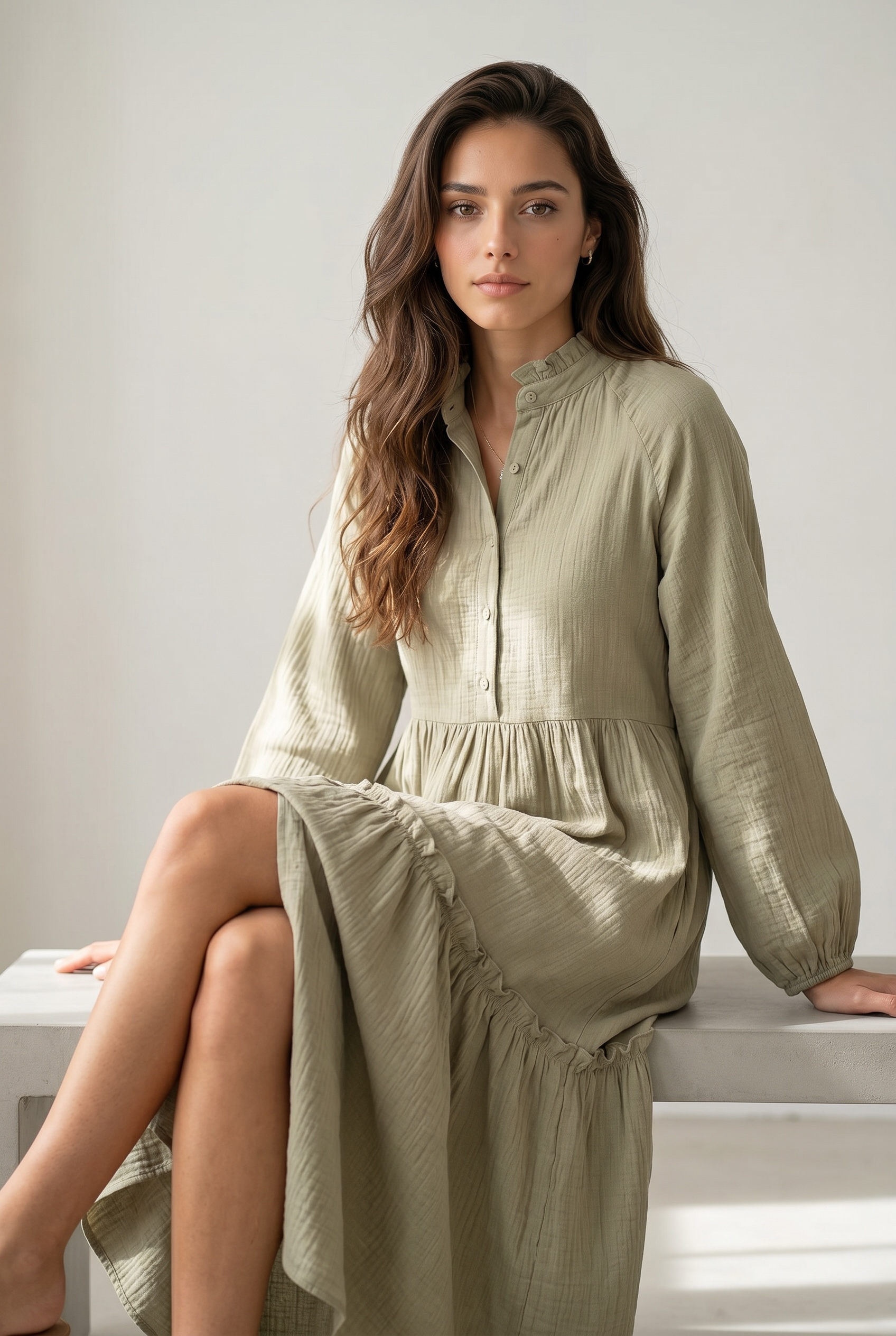 Ruffle Flow Dress