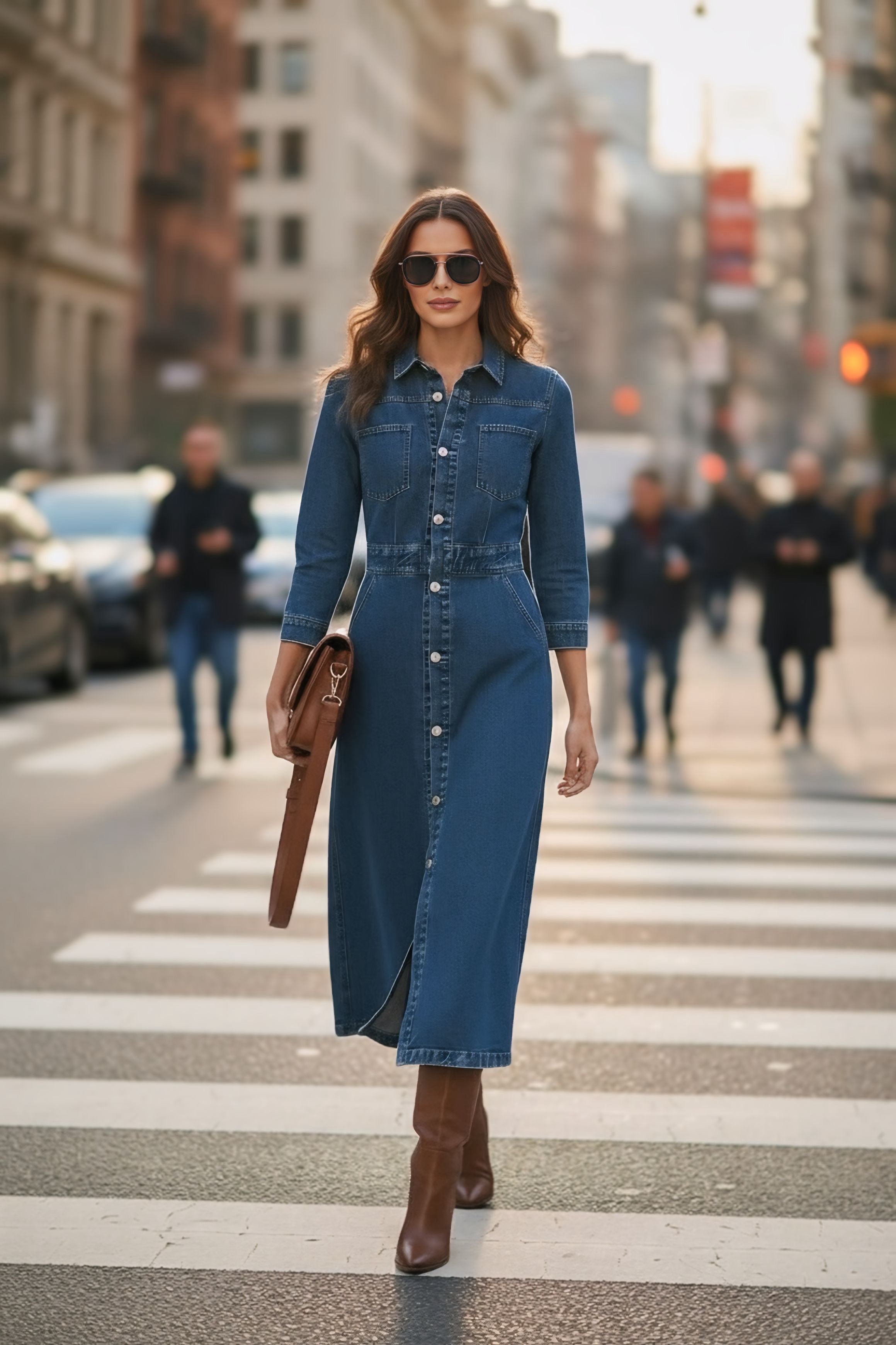 Denim Safari Dress