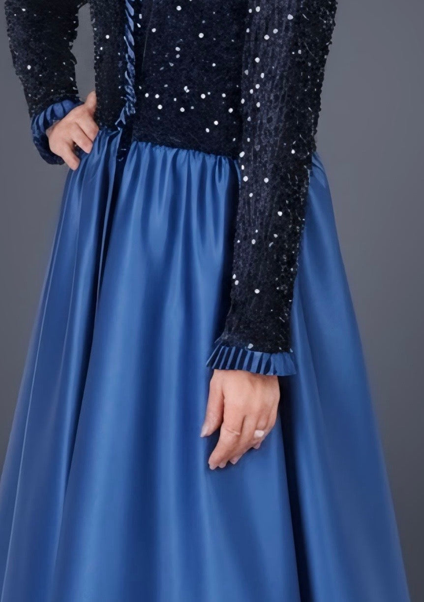 Royal Ruffle Abaya Dress