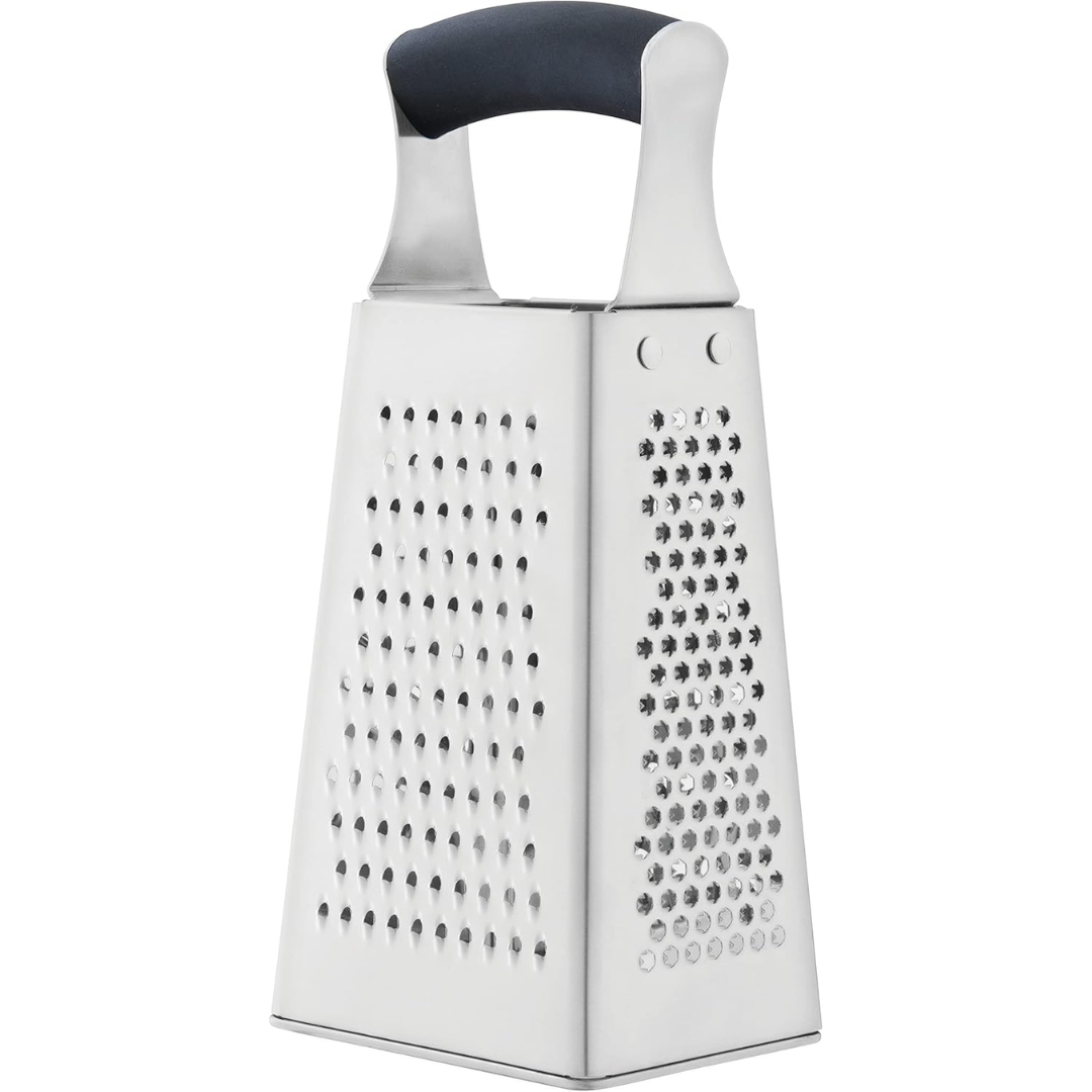 Essentials 9″ Stainless Steel Box Grater, 4-Sided