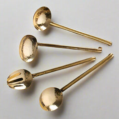 Chef May Signature Serving Spoons ( Brass )