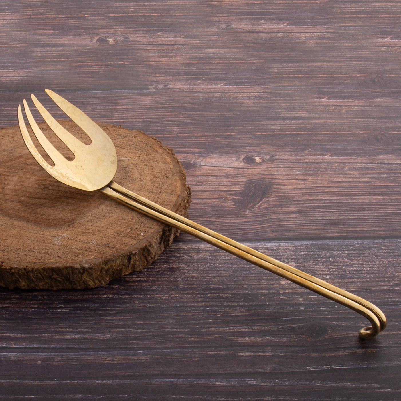 Chef May Signature Serving Spoons ( Brass )