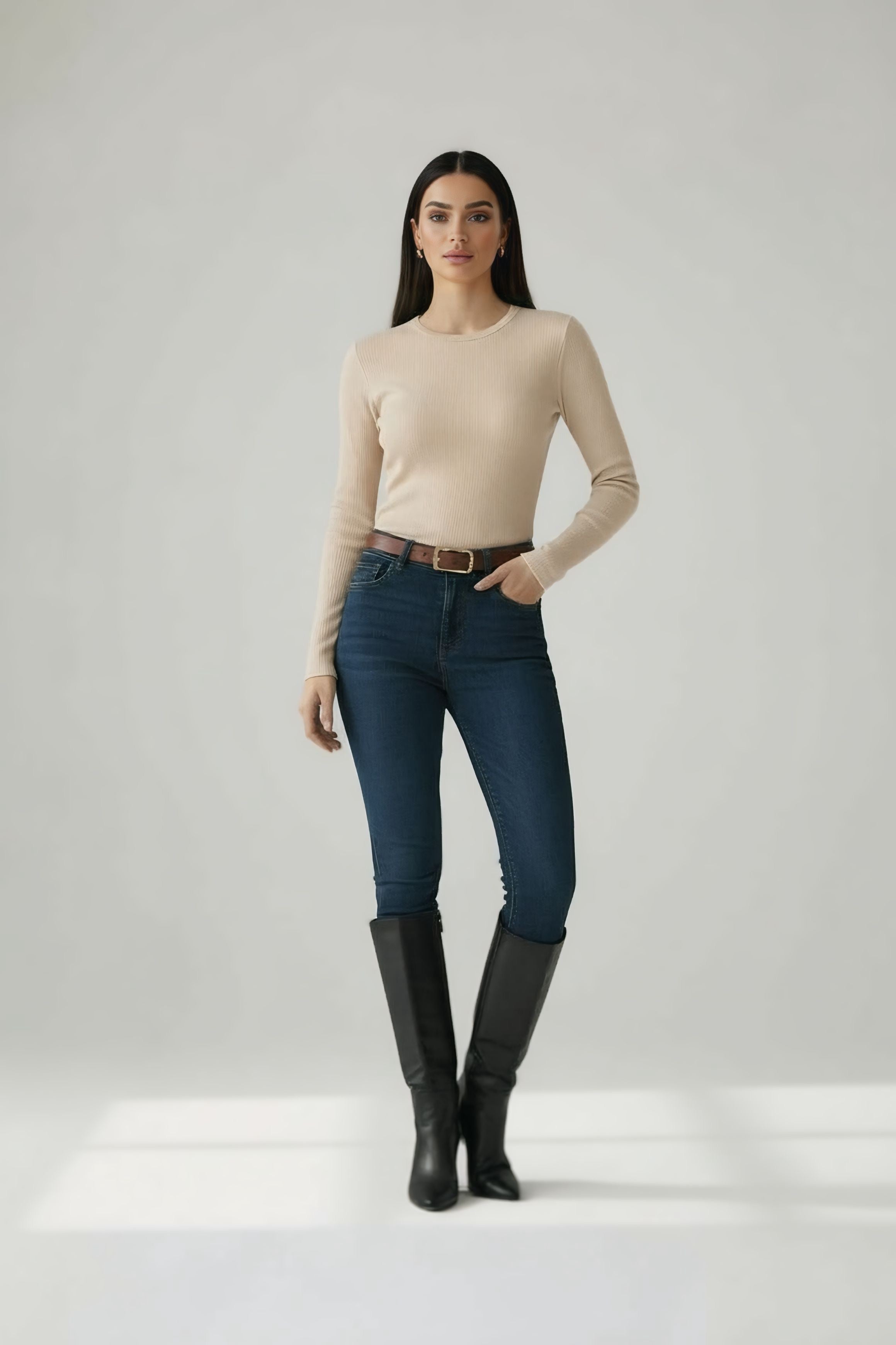 Basic Cotton Fitted T-shirt