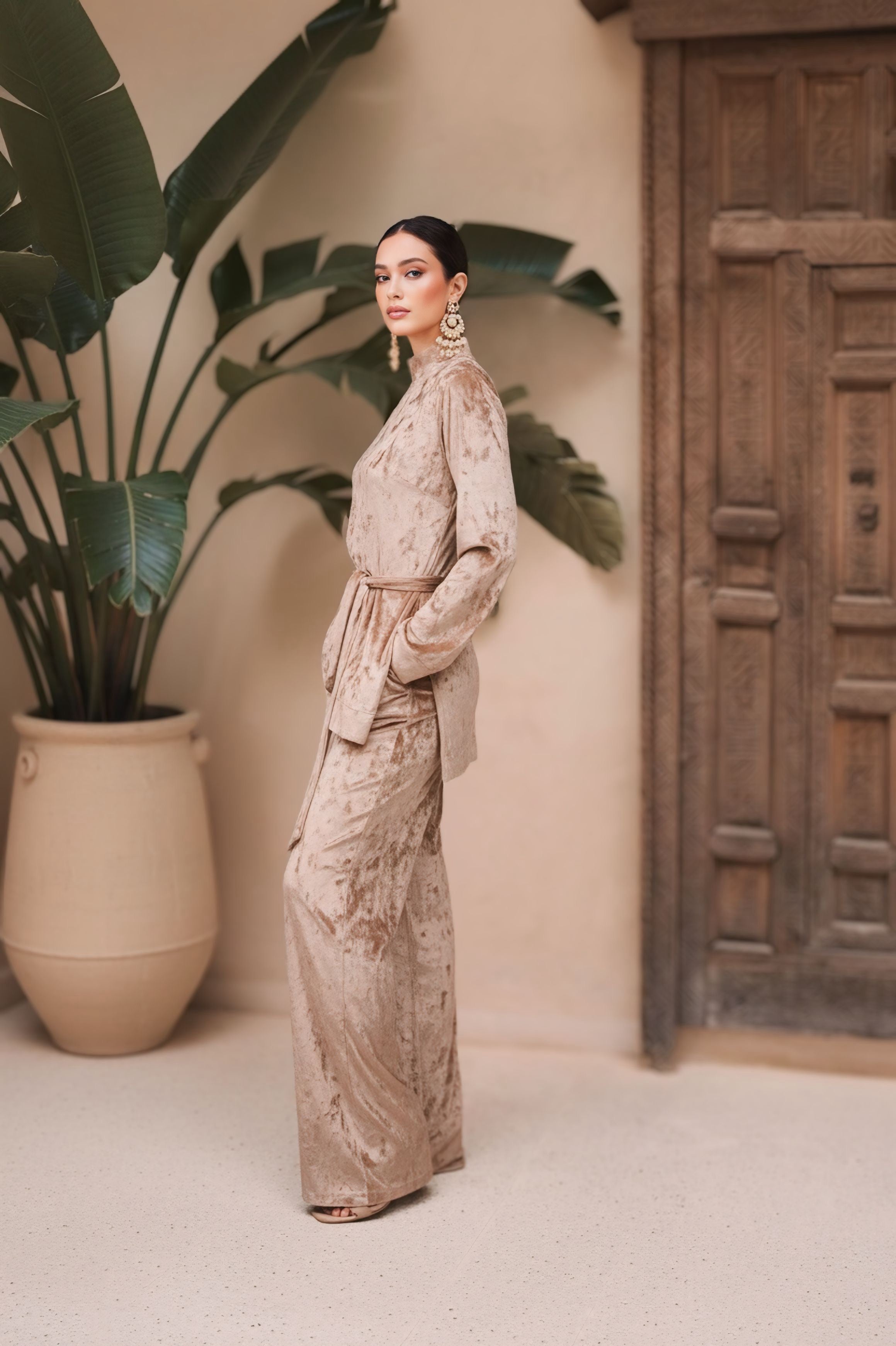 Fit & Flare Velvet Set