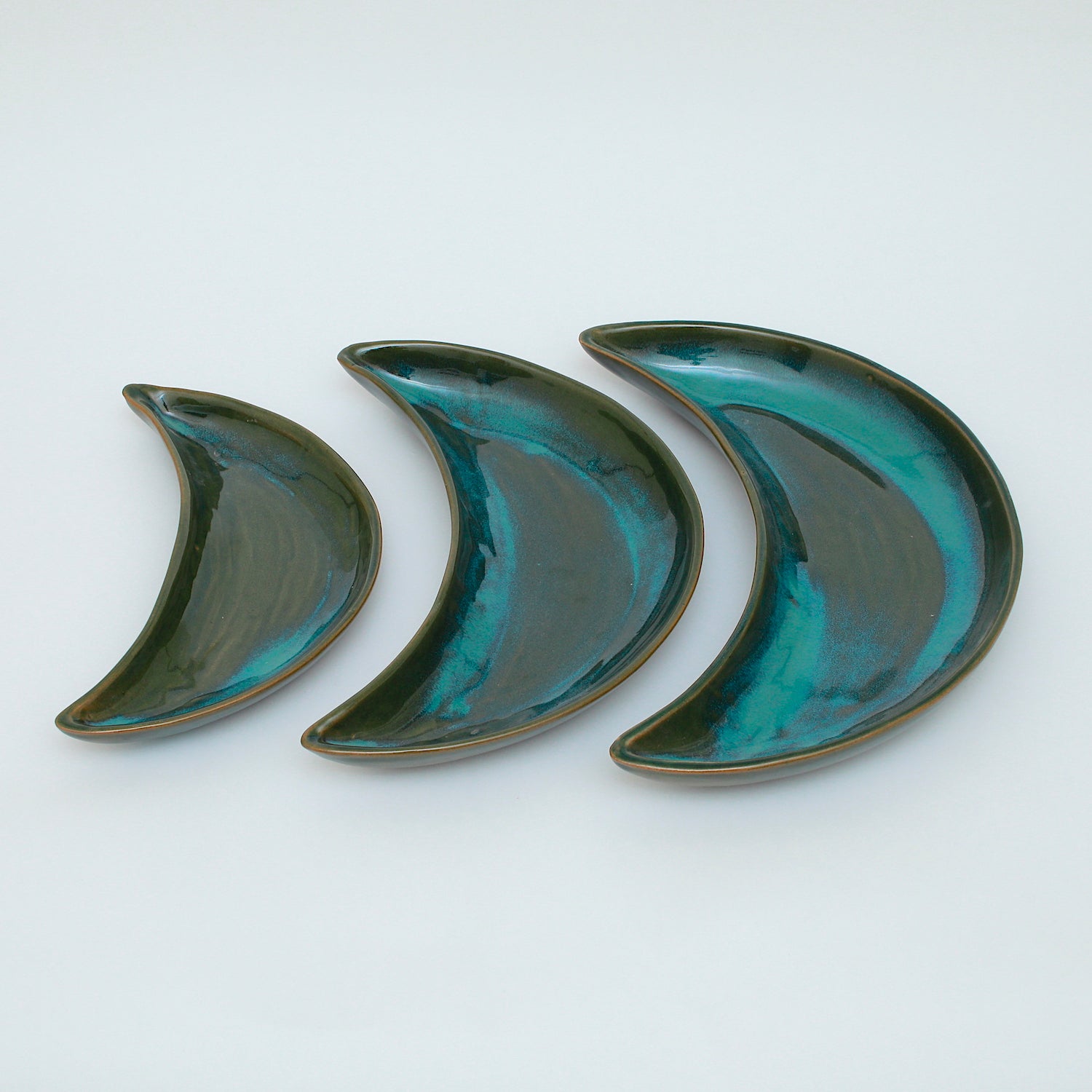 Ramadan Crescent Plate Set of 3