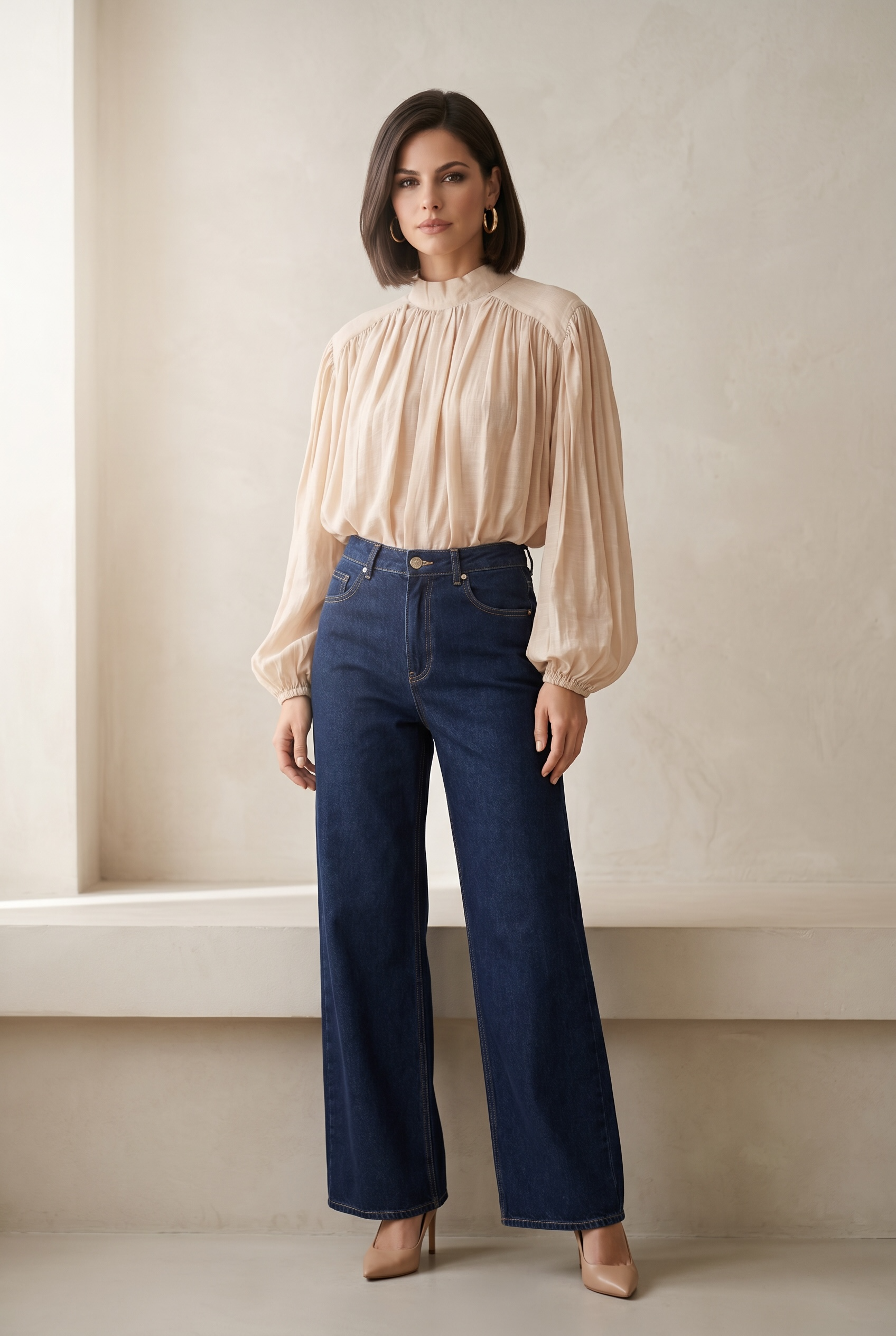 Boho Balloon Linen Shirt