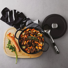 Covered Casserole Graphite Cast Iron 20cm