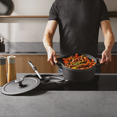 Covered Casserole Graphite Cast Iron 20cm