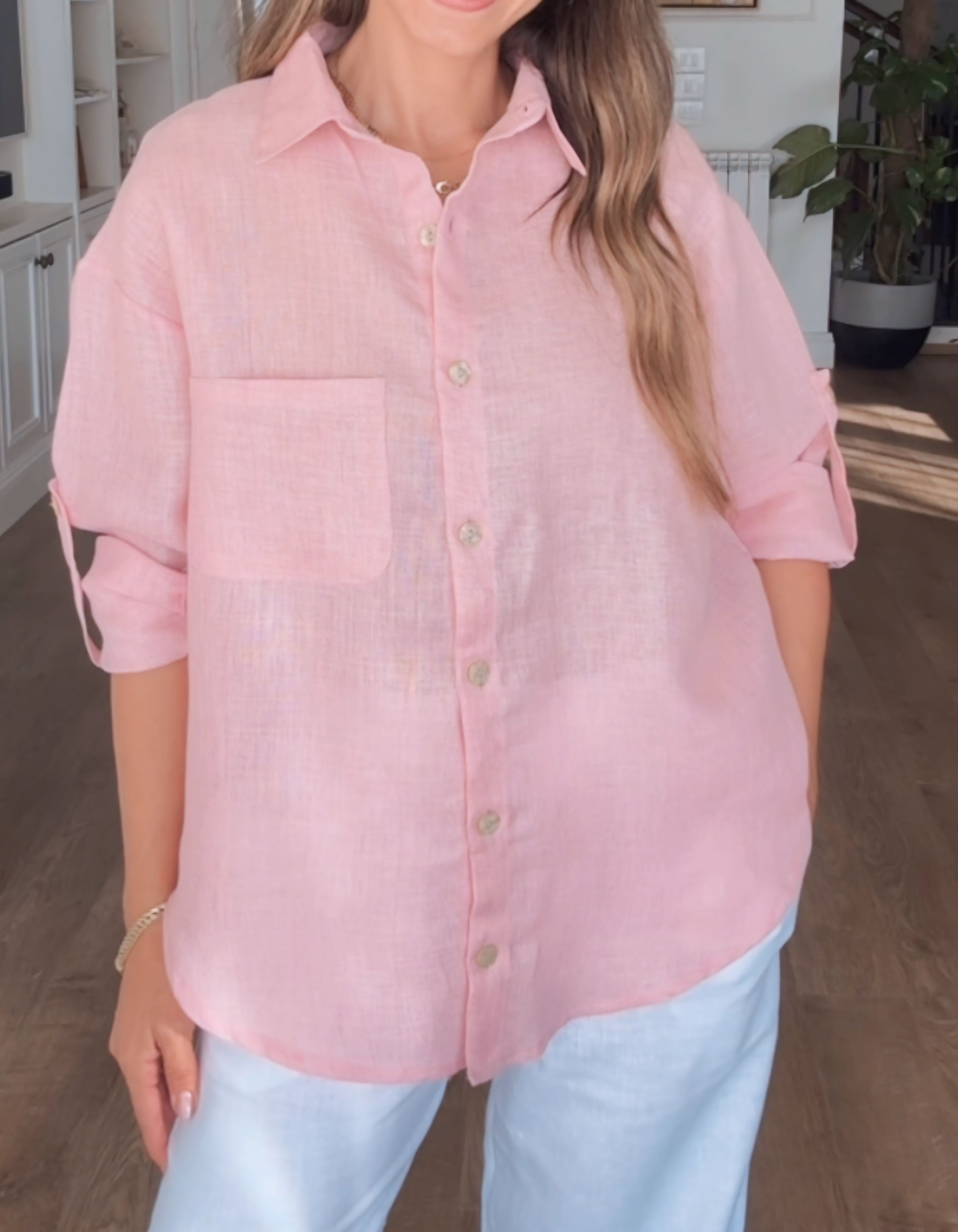 Shimmery Linen Shirt