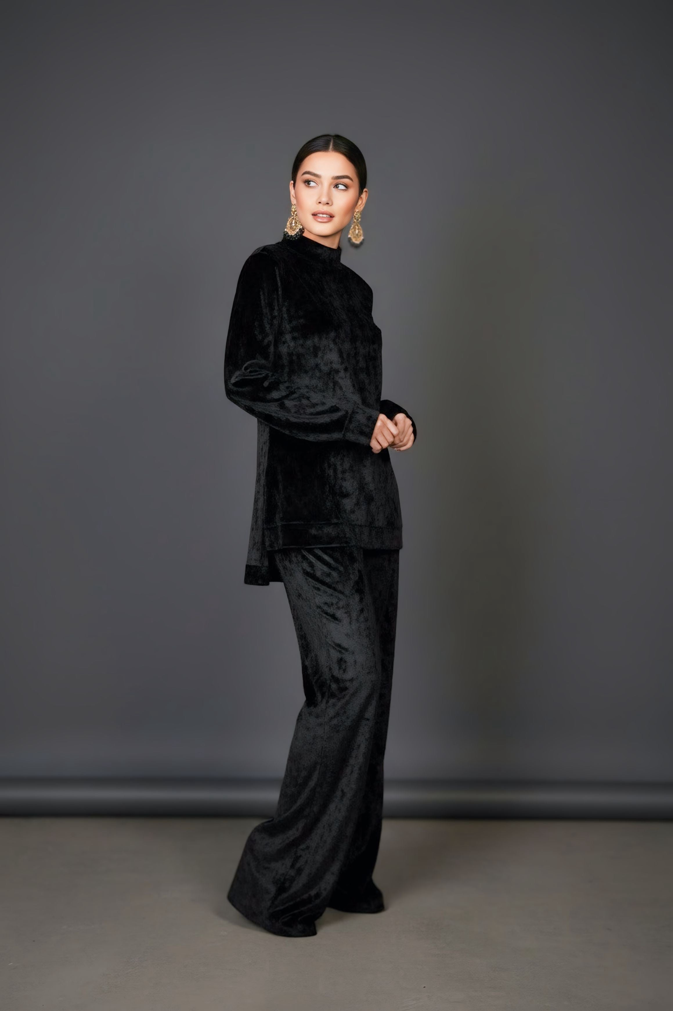 Fit & Flare Velvet Set
