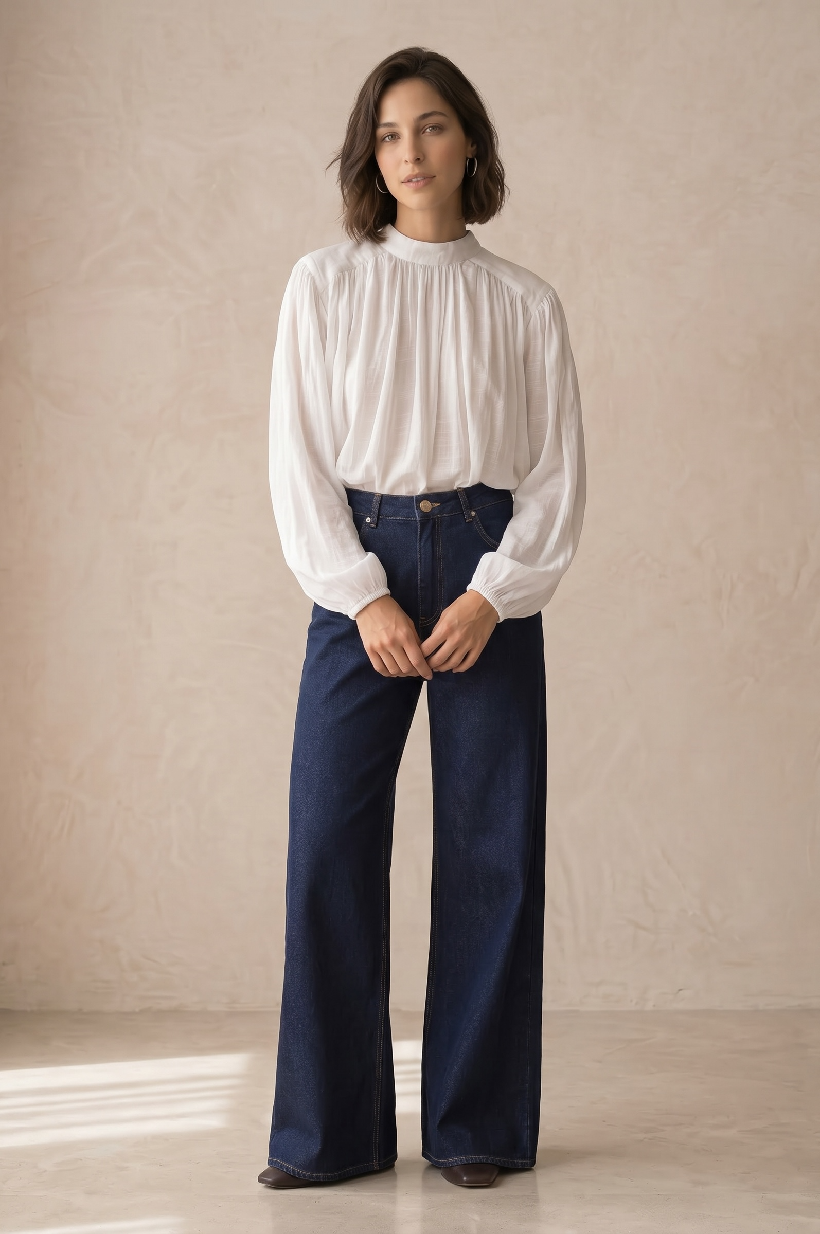 Boho Balloon Linen Shirt