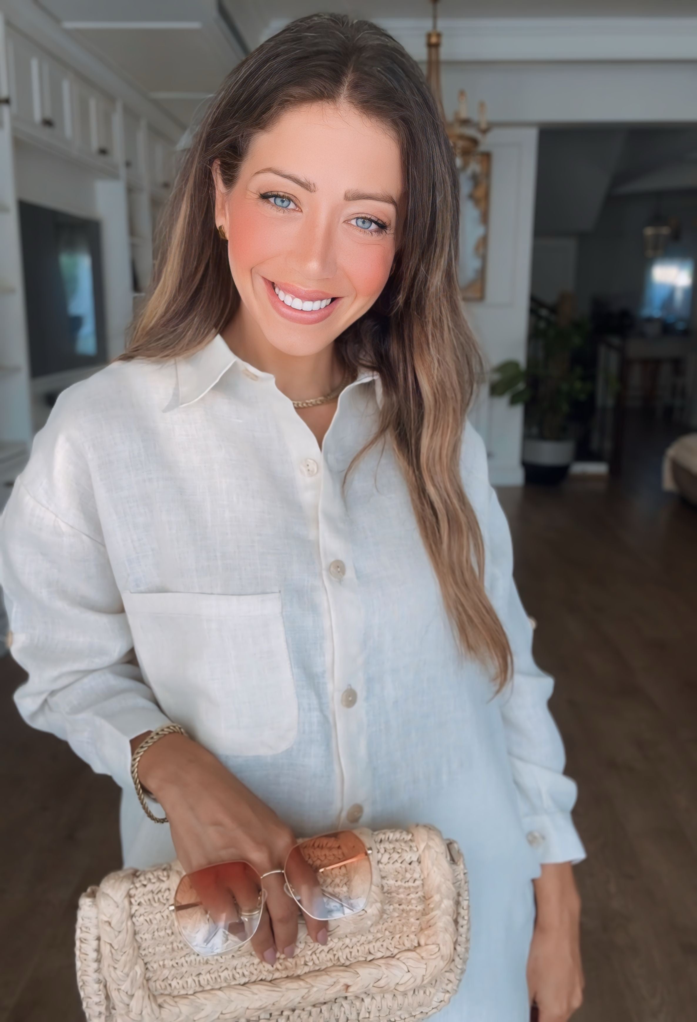 Shimmery Linen Shirt
