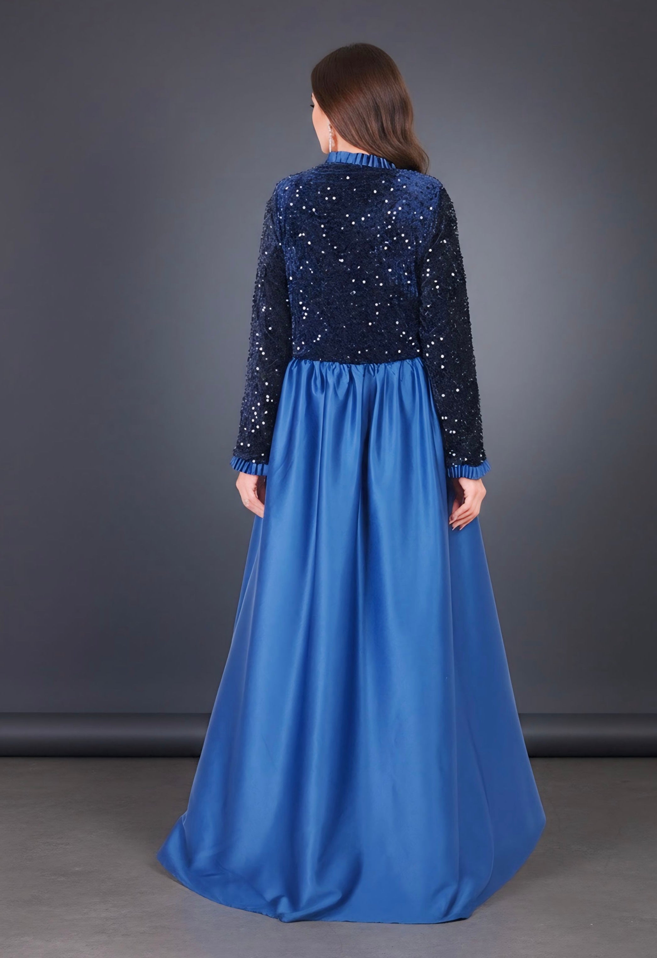 Royal Ruffle Abaya Dress