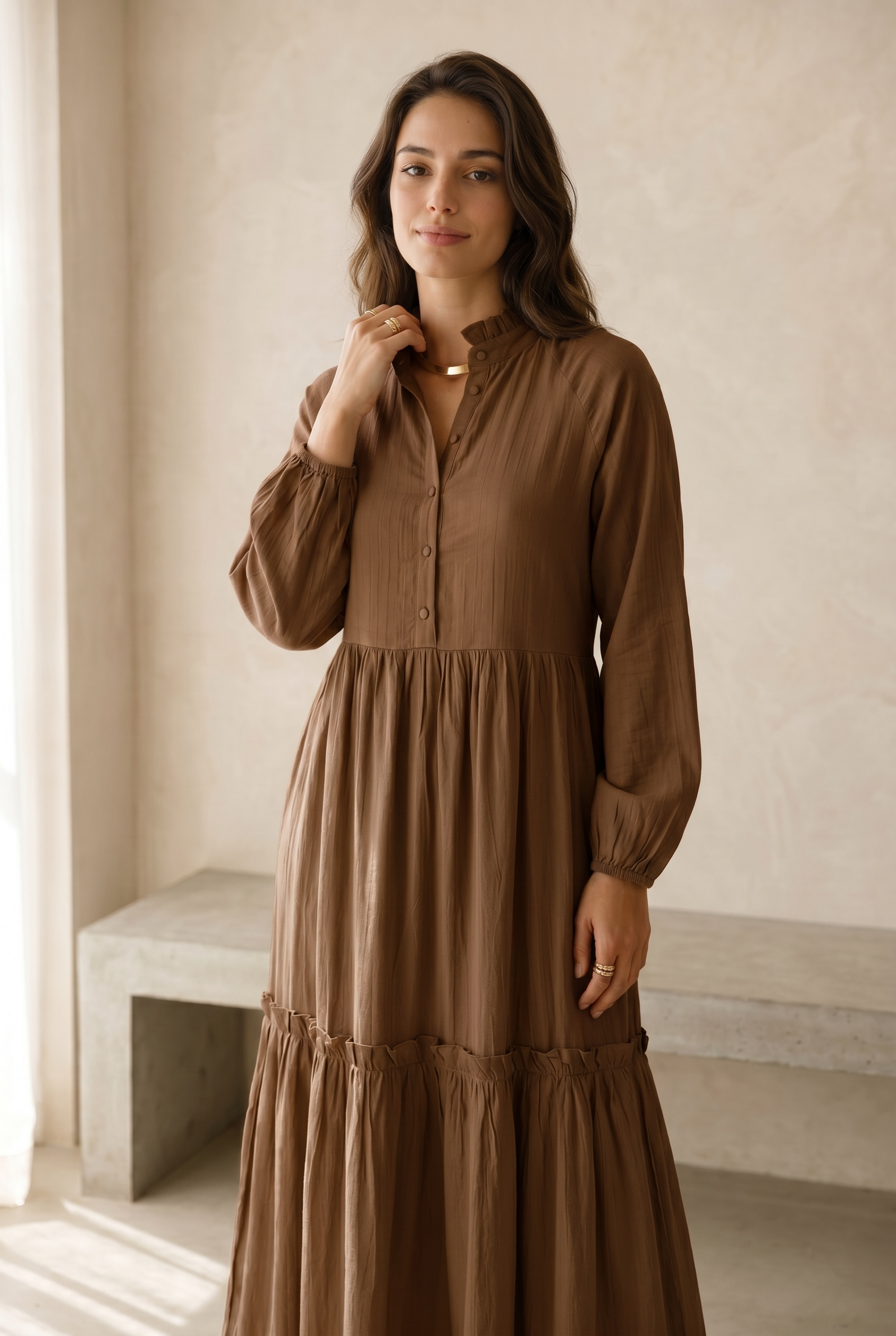 Ruffle Flow Dress