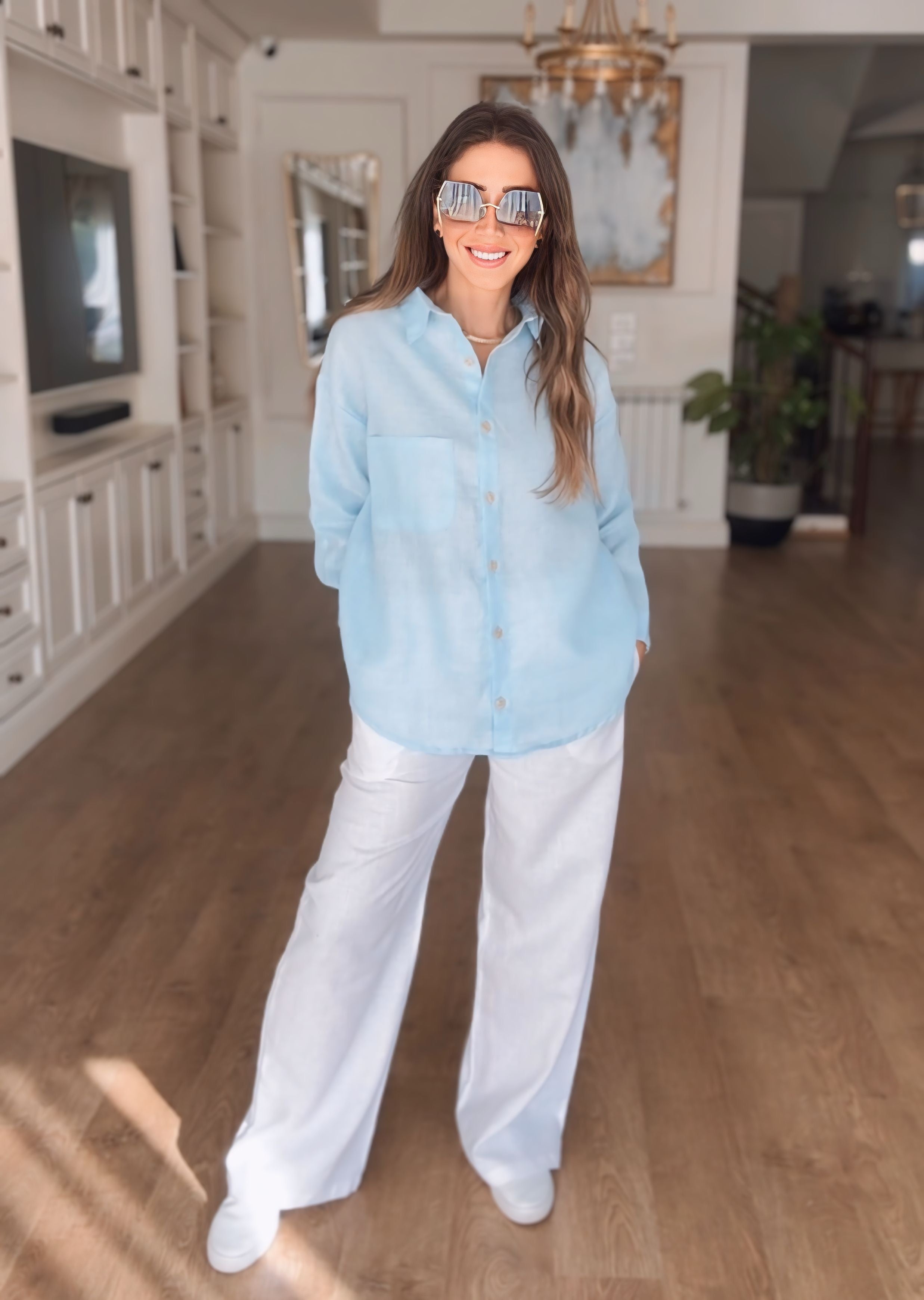 Shimmery Linen Shirt