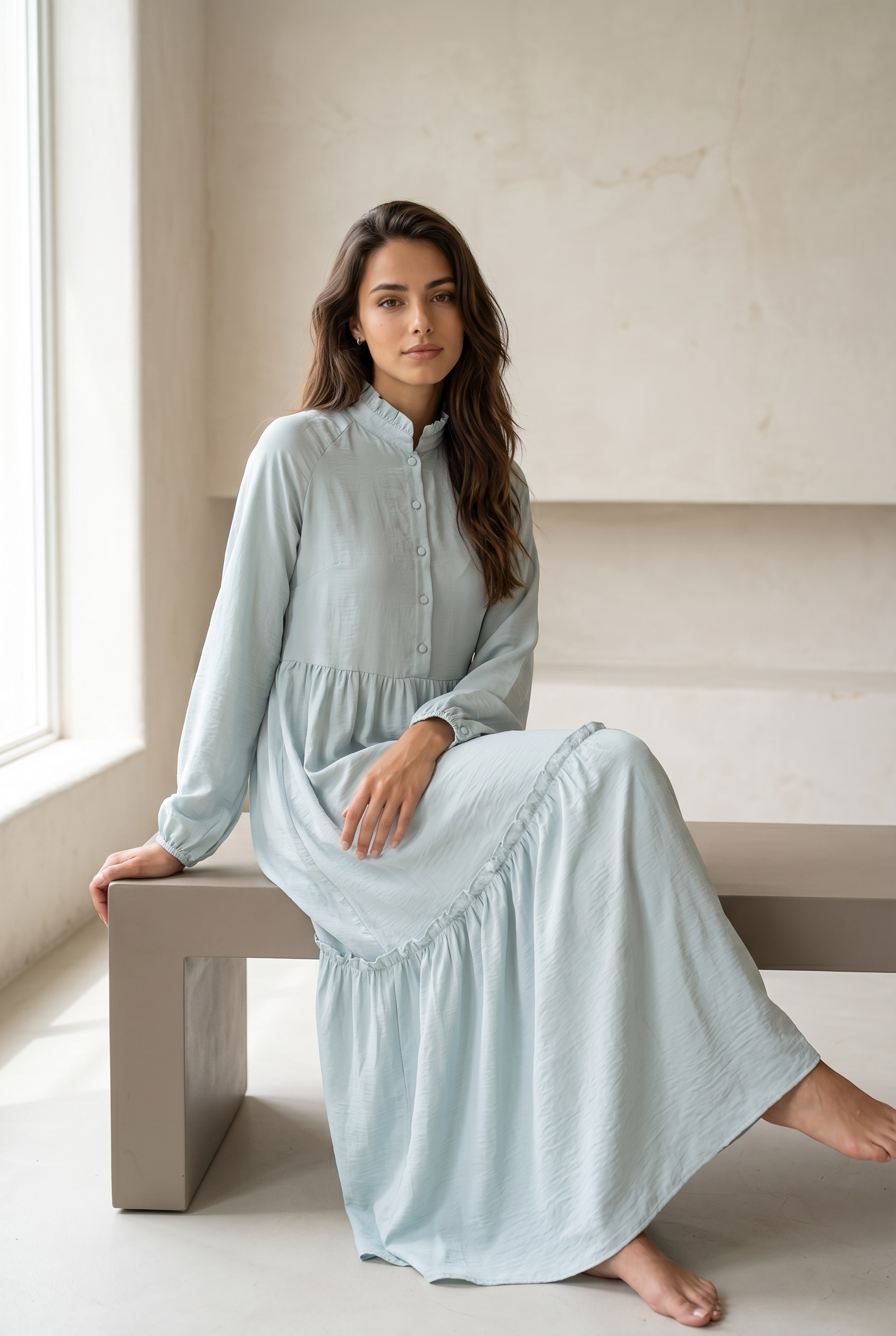 Ruffle Flow Dress