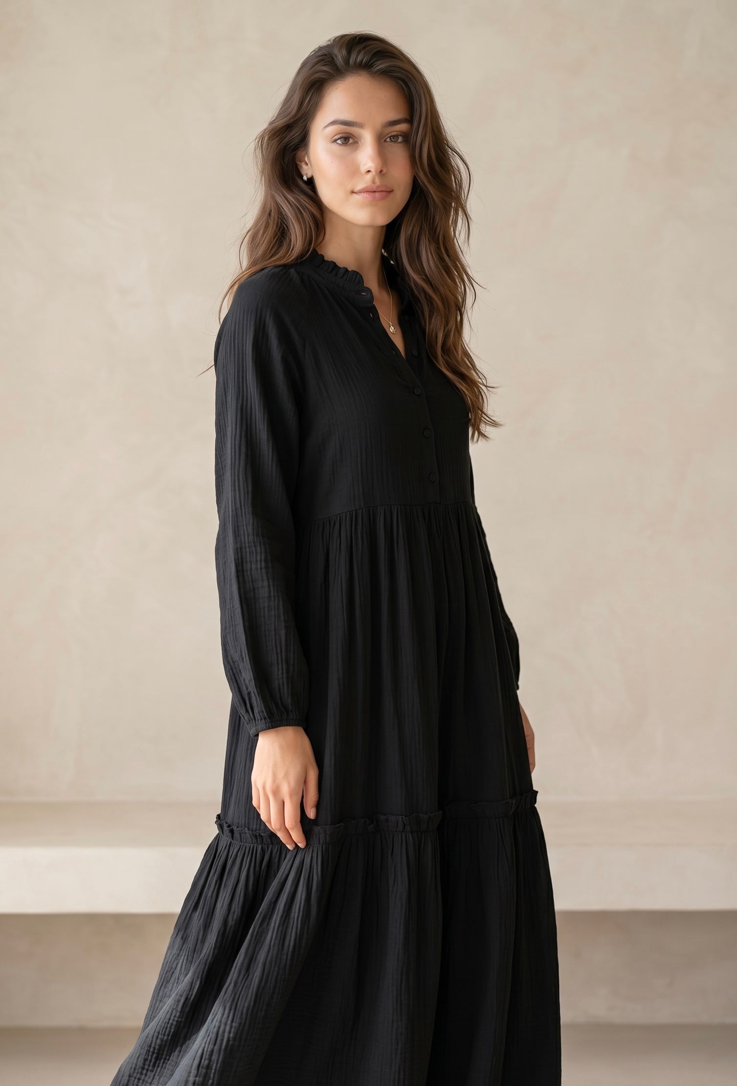 Ruffle Flow Dress
