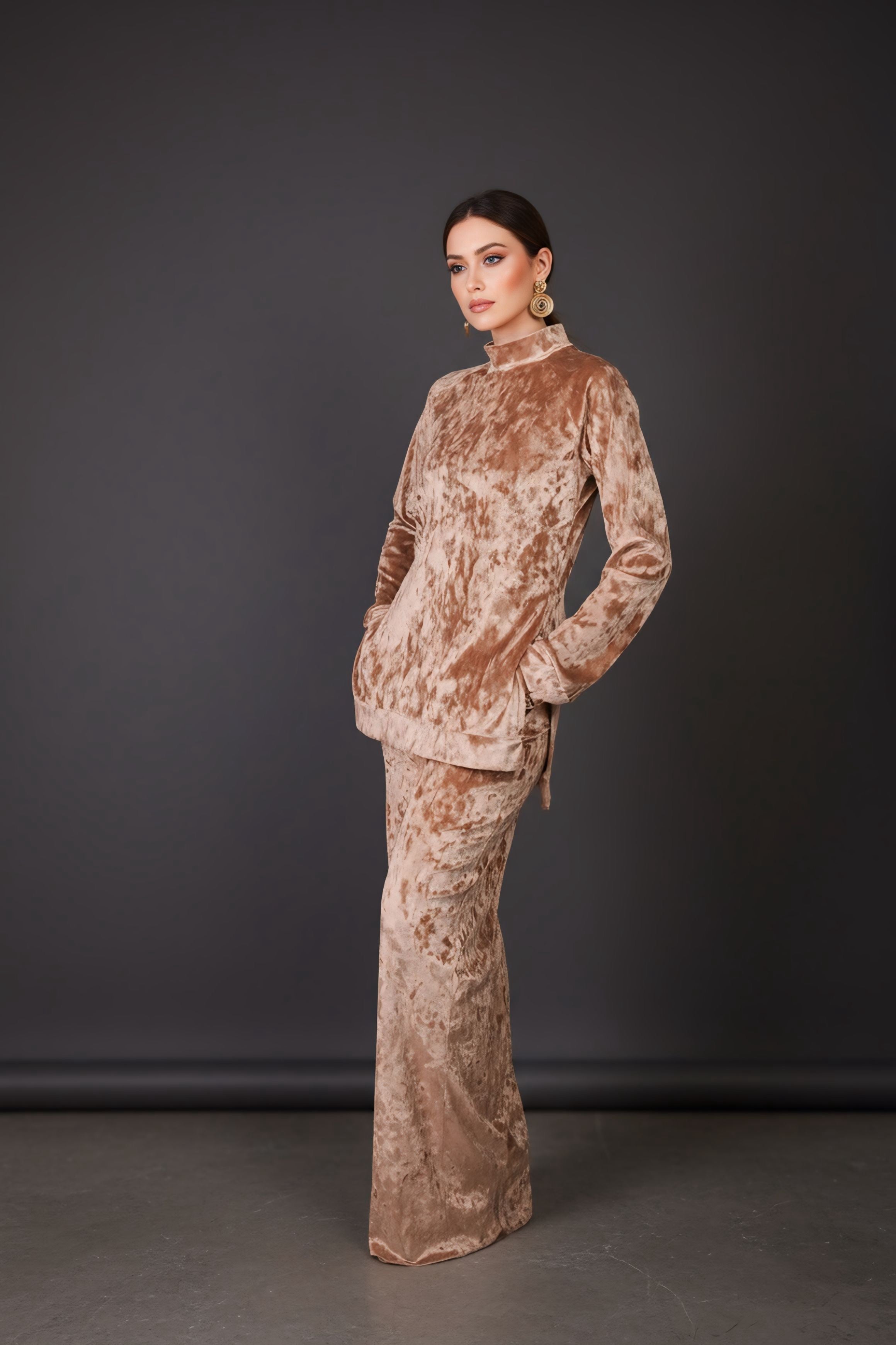 Fit & Flare Velvet Set