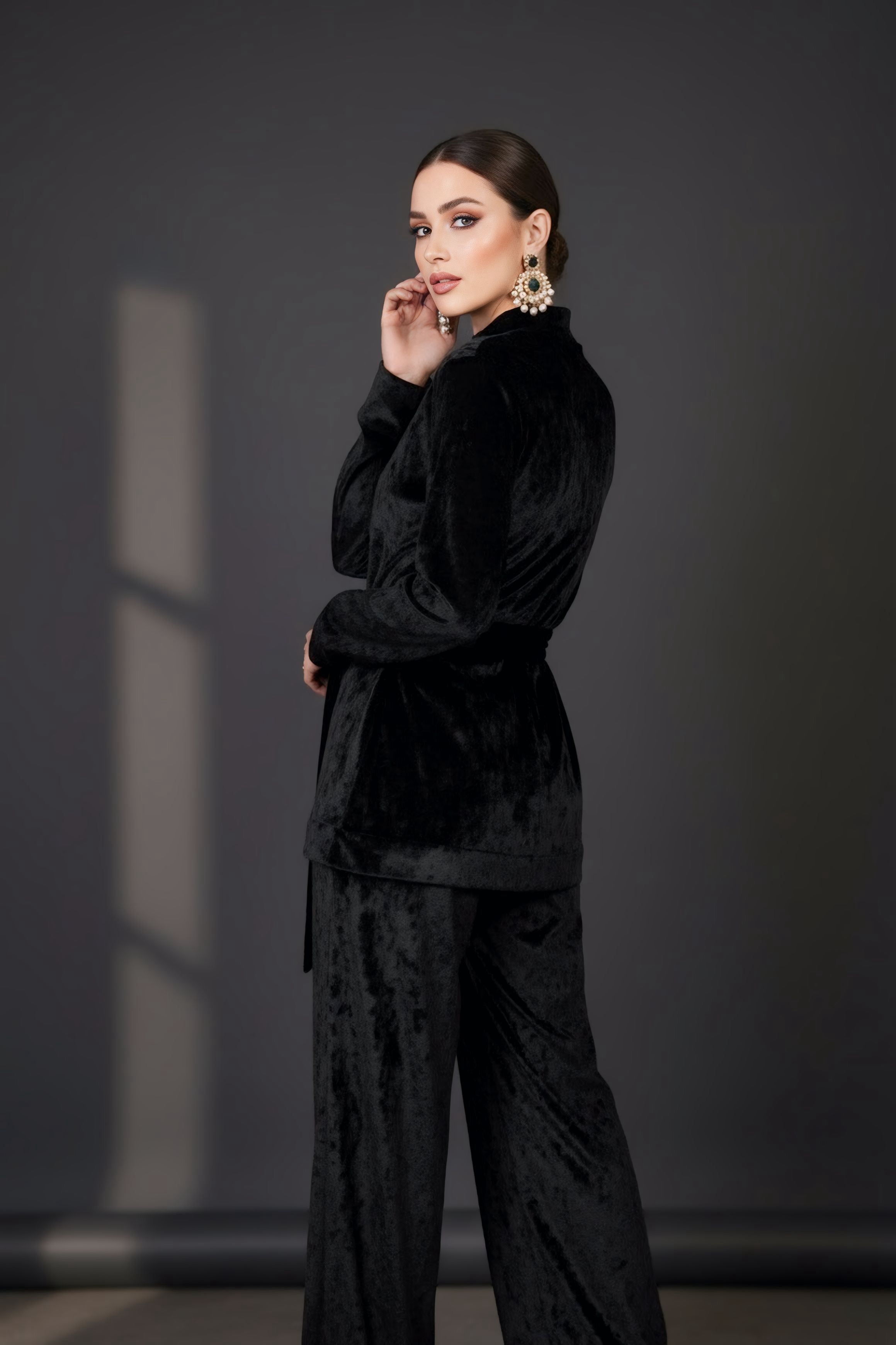 Fit & Flare Velvet Set