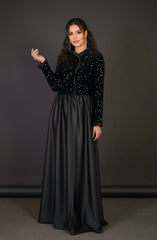 Royal Ruffle Abaya Dress