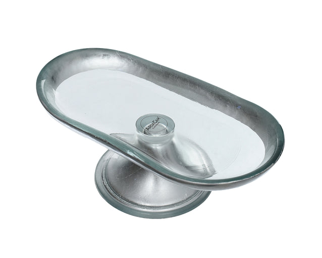 ArdaCam Sade Footed Serving Platter - Silver