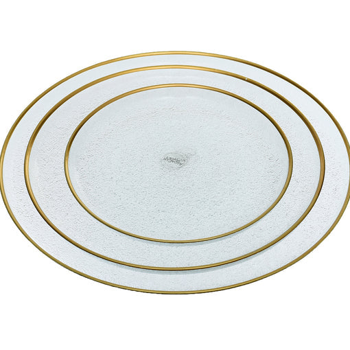 ArdaCam Avanos Dinner Set - Gold Rim, 19 Pieces