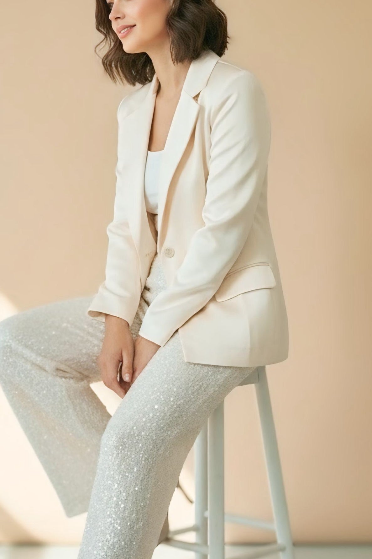 Satin Chic Blazer