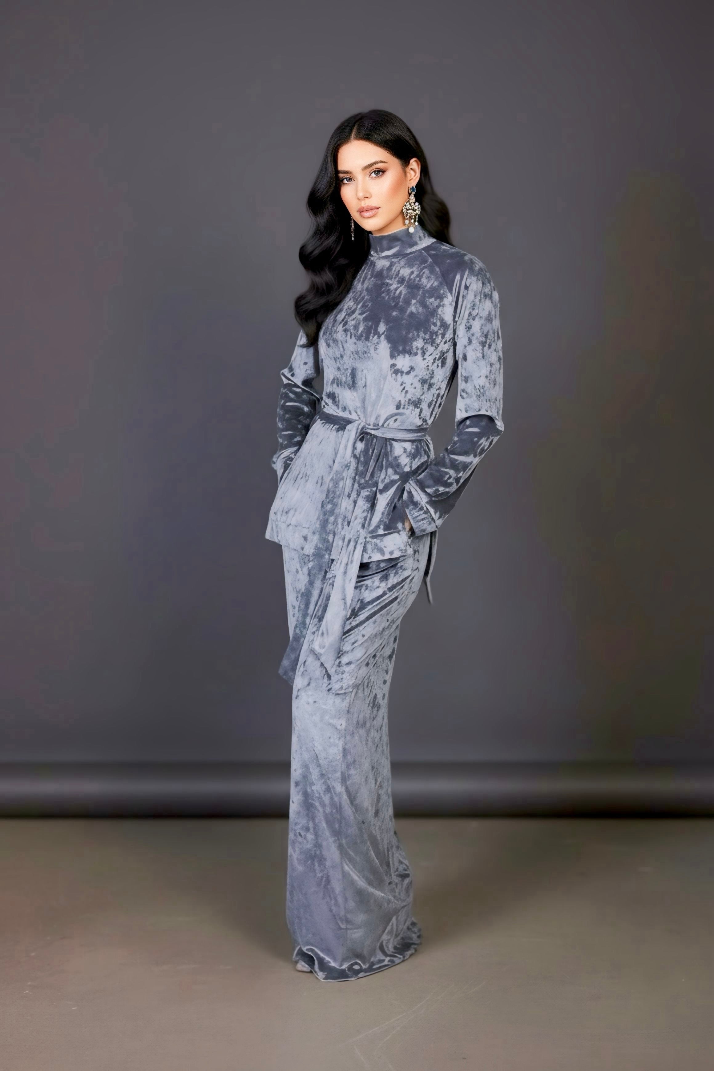 Fit & Flare Velvet Set
