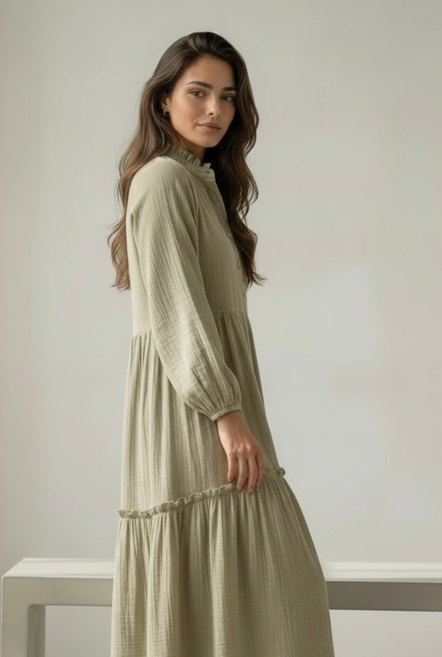 Ruffle Flow Dress