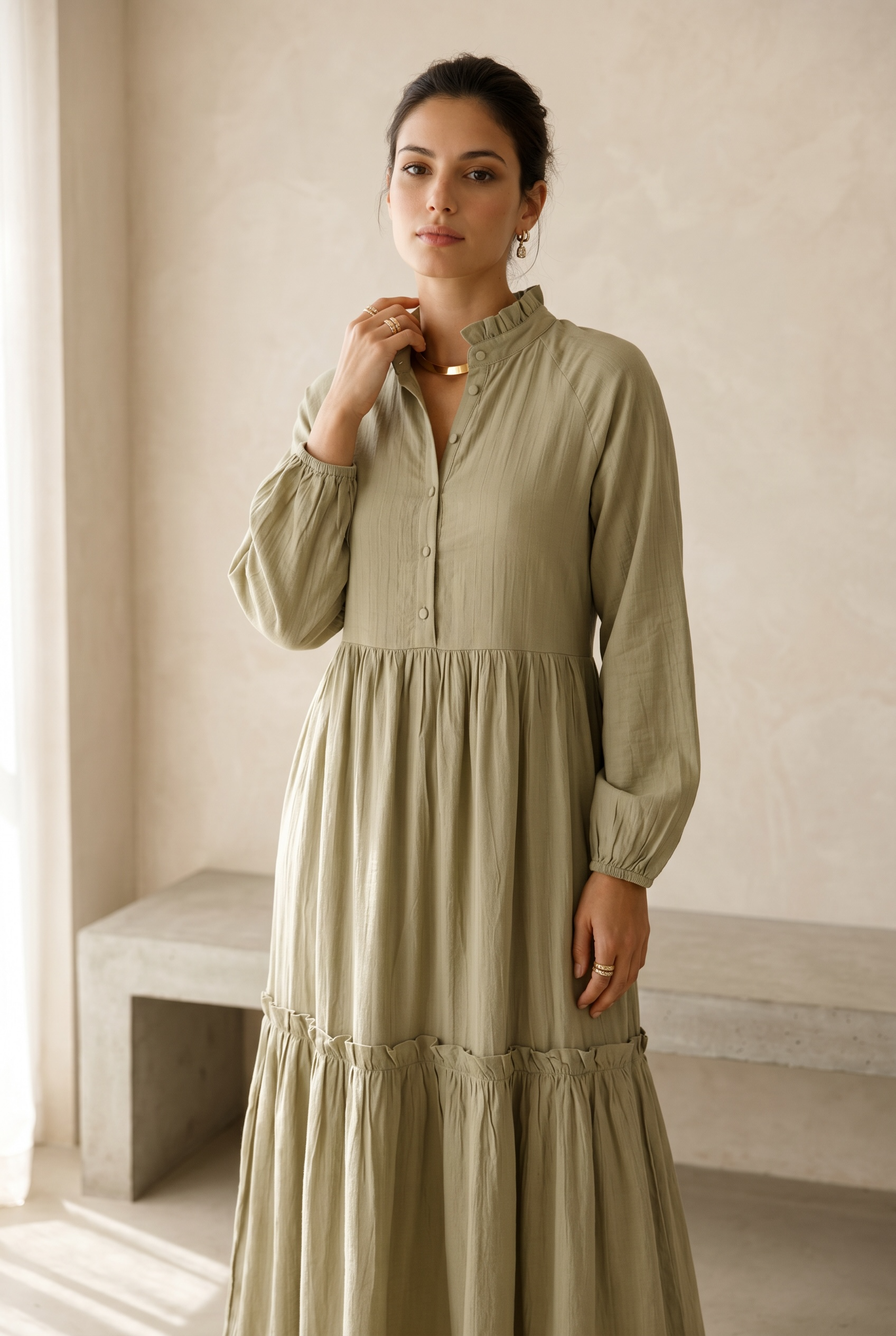 Ruffle Flow Dress