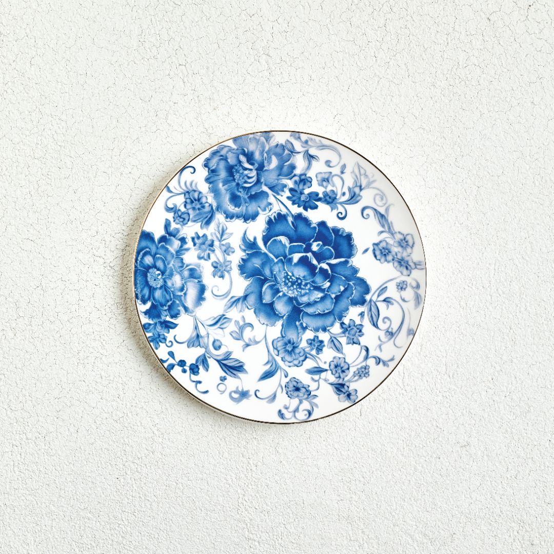 Royal Blue Flower Dinner Set – 30 Pieces