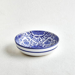 Blue Flower Pasta Plate