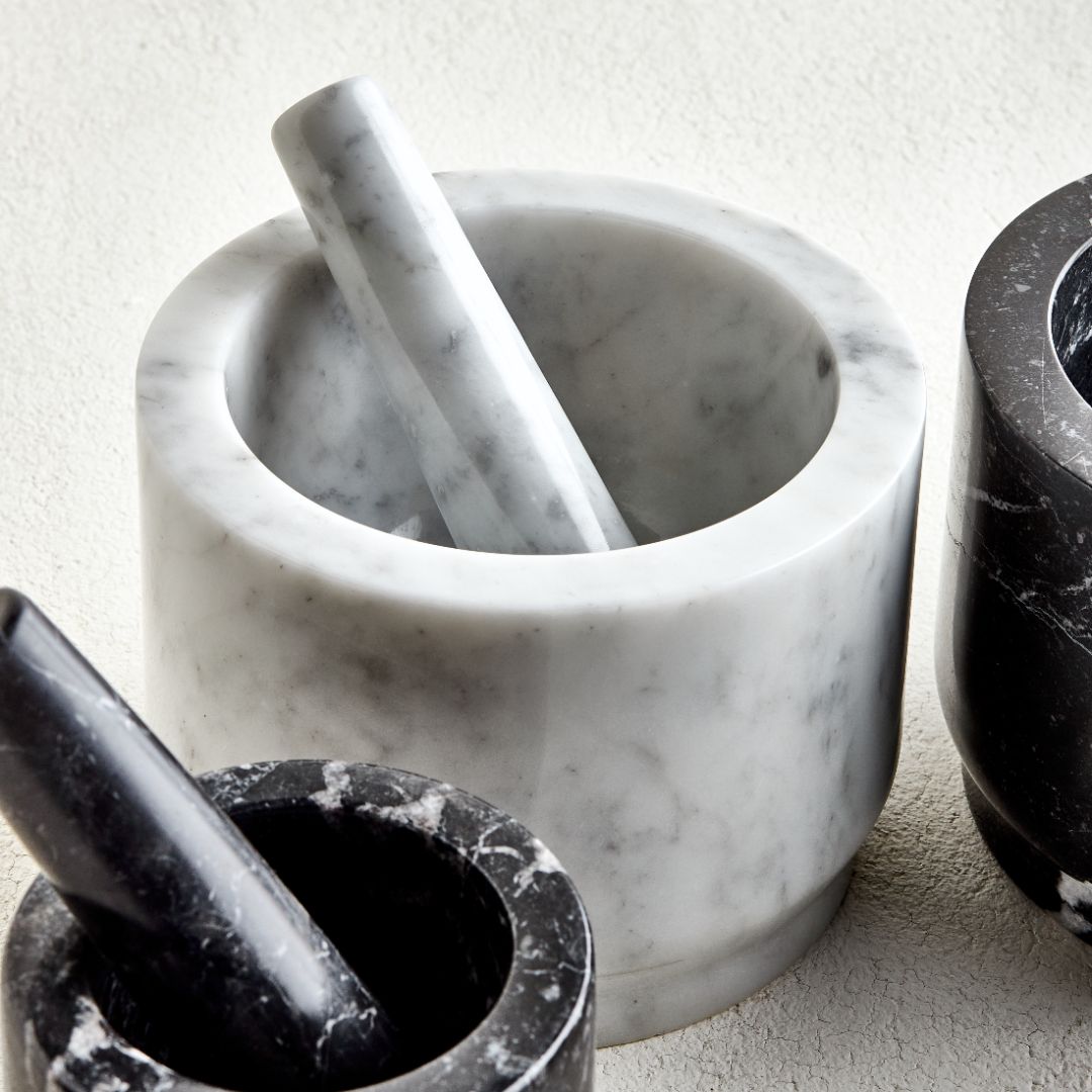 Marble Mortar & Pestle