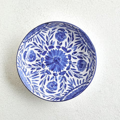 Blue Flower Pasta Plate