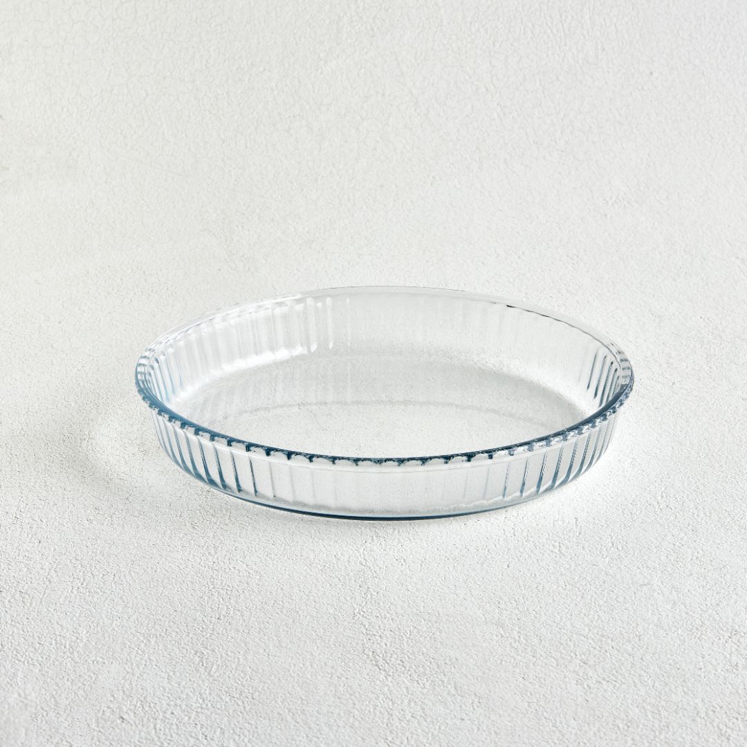 Borcam Round Oven Dishes Set - 2 Pieces