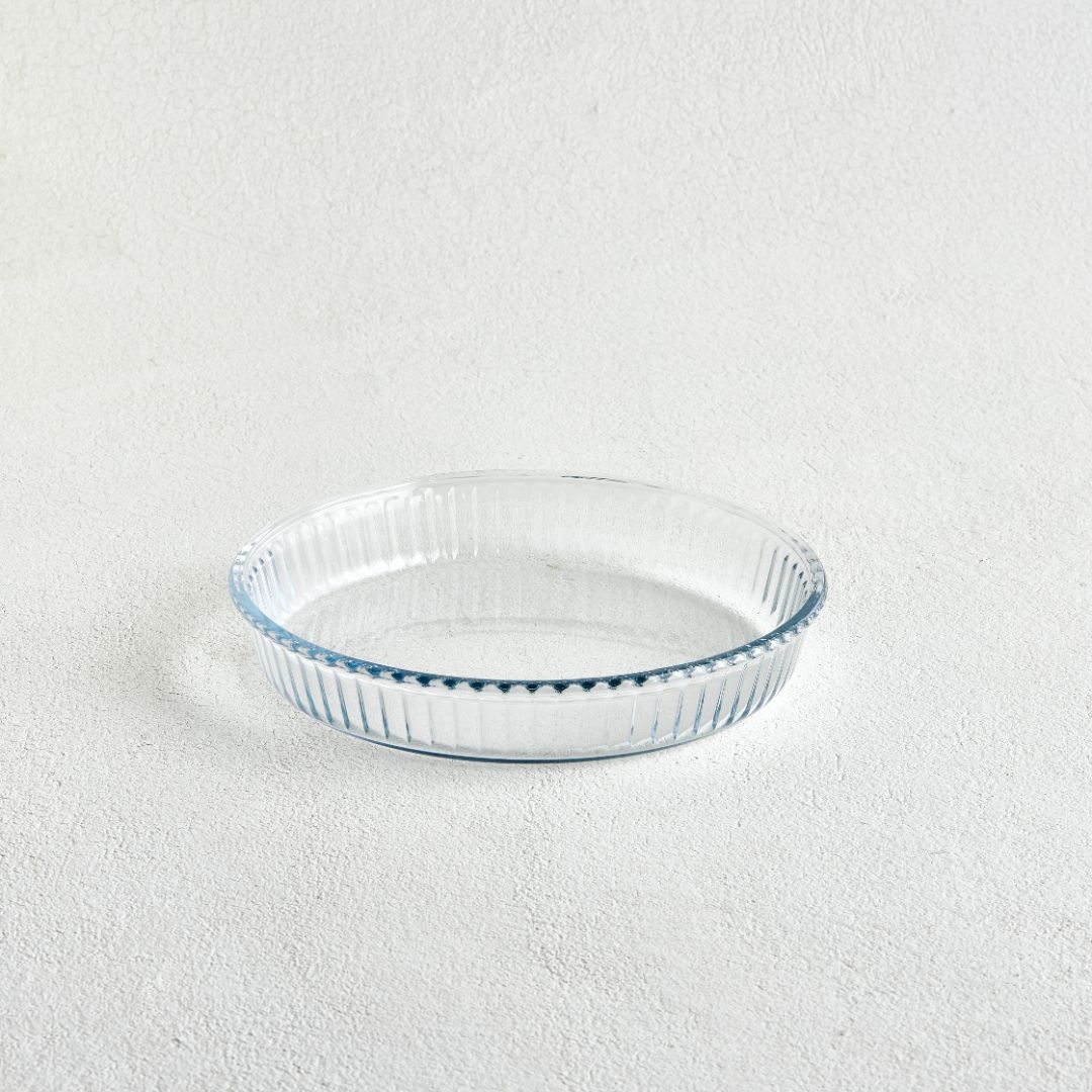 Borcam Round Oven Dishes Set - 2 Pieces