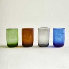 Set of 6 Color Glass Cups