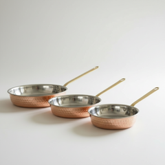 Handmade Hammered Copper Pan