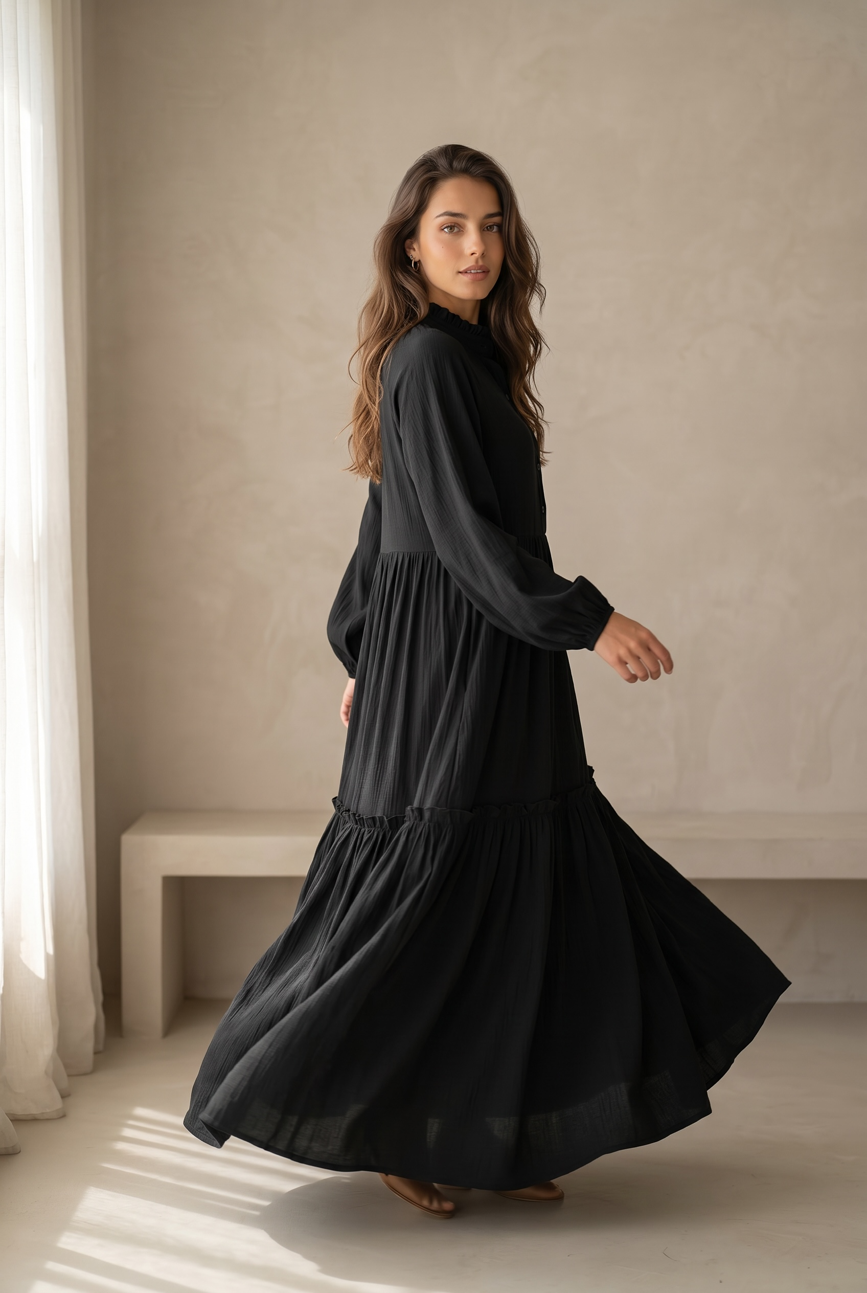 Ruffle Flow Dress