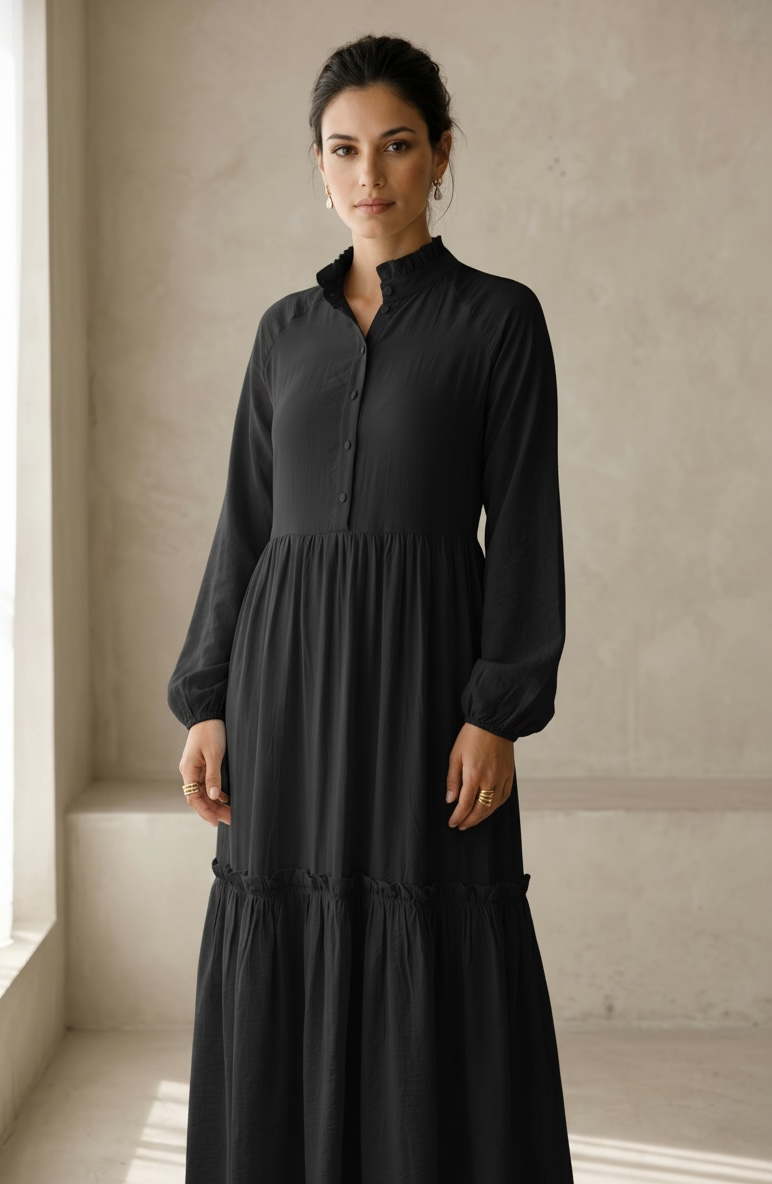 Ruffle Flow Dress