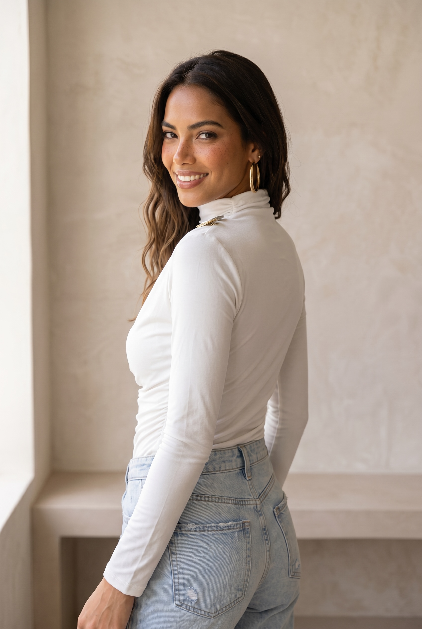 Draped Contour Top