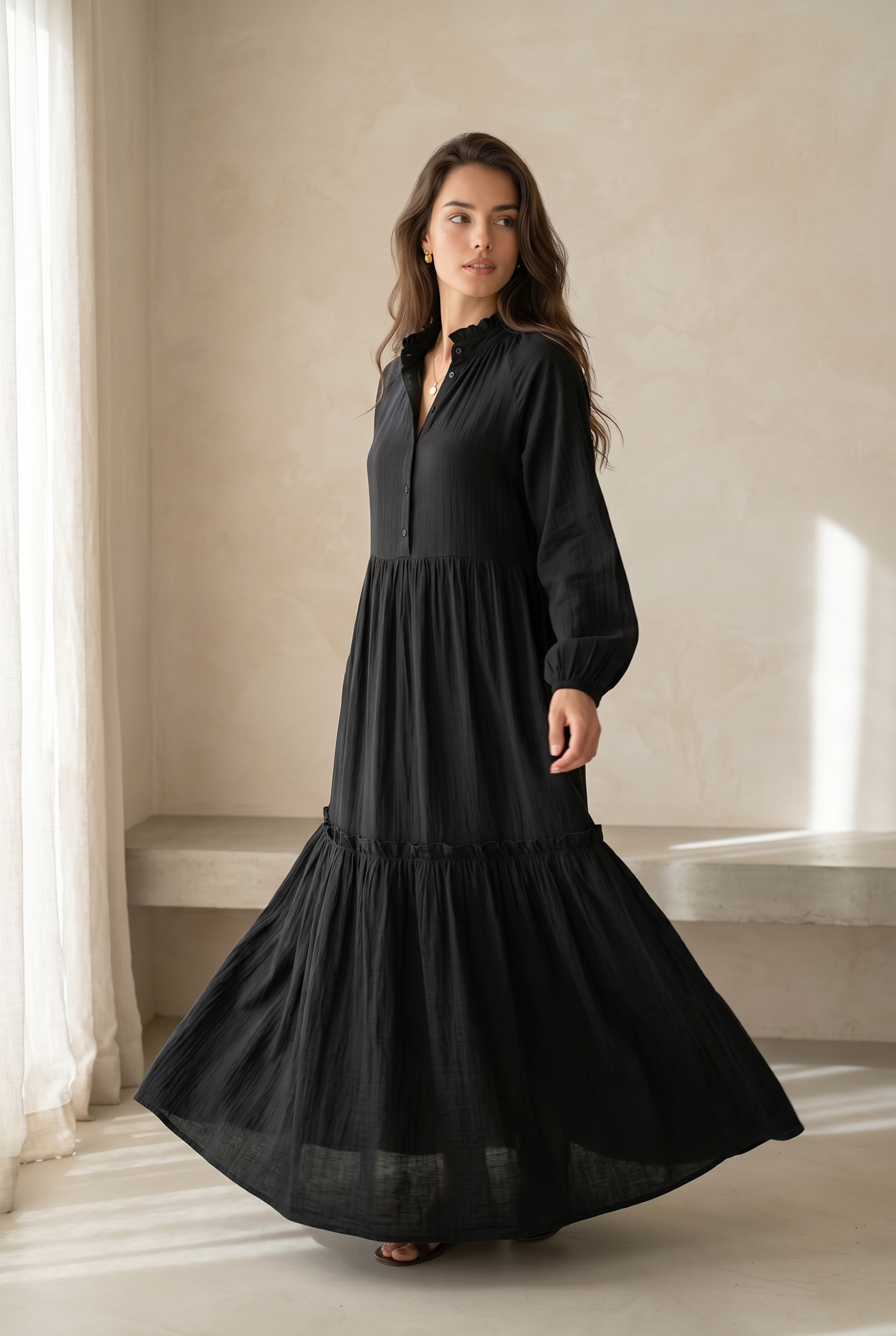 Ruffle Flow Dress