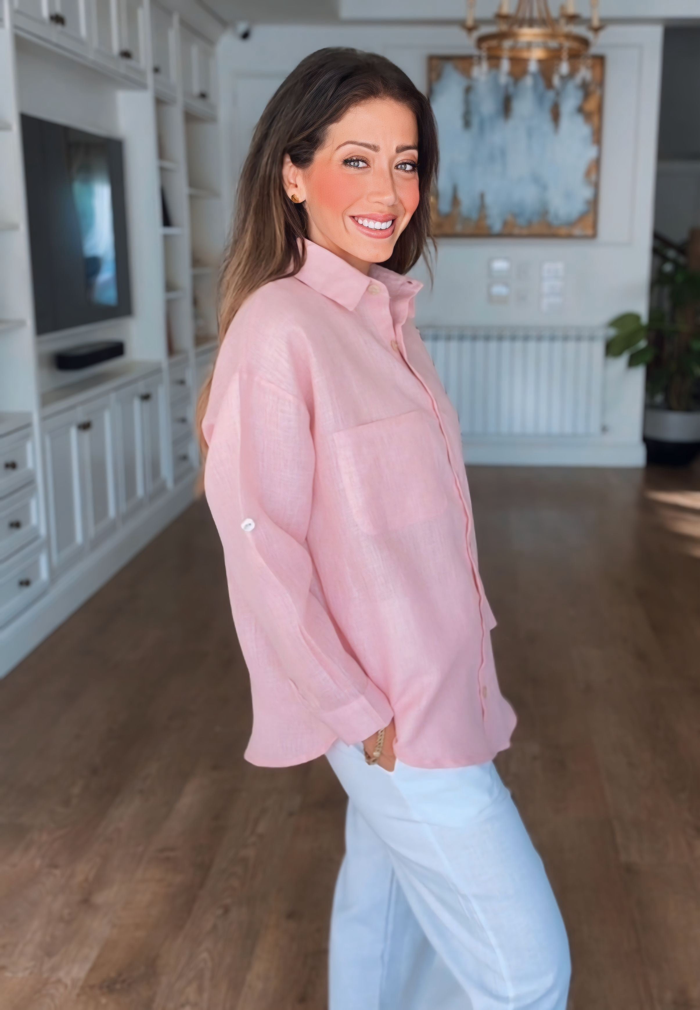 Shimmery Linen Shirt